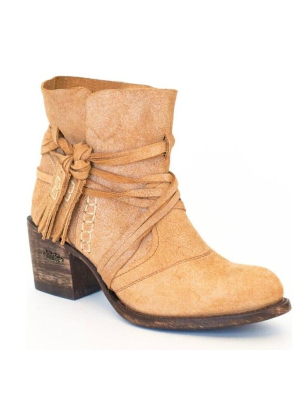 Miss Macie Women's Katie Jo Suede Round Toe Booties